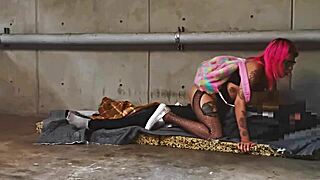 can a homeless latina take cumshots in public? watch her big ass get pounded on the street.