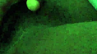 Does the black slut squirt before fingering her wet pussy?