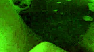 Fatty Strokes In Bubble Bath Pool