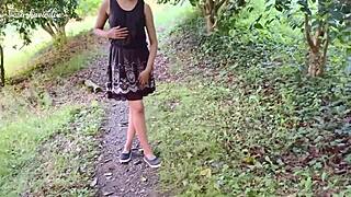 Fucked in the open and squirts in my Indian teen