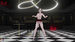 Rachel Pops Dress In Teasing Blender Render