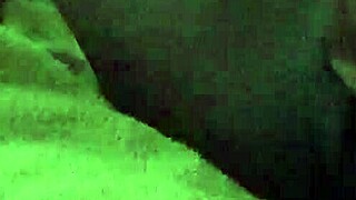 Does the black slut squirt before fingering her wet pussy?