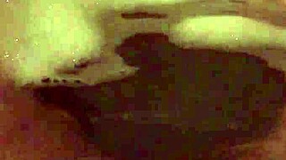 Fatty Strokes In Bubble Bath Pool