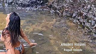 Afrodite Rj Threesome With Husband At Waterfall