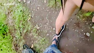 Petite teen 18+ gets wild with a public squirt and steamy fuck.