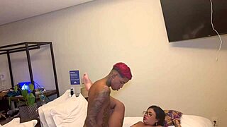 Amanda Souza is a Latina bombshell taking big cock in her tight asses