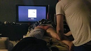 I give an amateur oiled massage to relax you