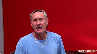 three lucky guys convince two milfs to suck and ride on the sofa