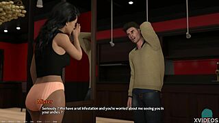 Oh, the entrepreneur is having fun with that cute brunette teen!