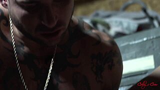 tall tattooed hunk, i'm craving that locker room anal with my trainer