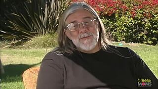 gorgeous milf with big tits gets wild outdoors. kissing turns into steamy missionary sex!