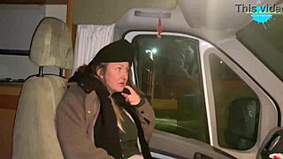 Cracky Gets Horny And Masturbates Her Pussy Outdoors After Lift Offer