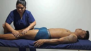 Relaxing massage for sexy guy