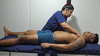 Relaxing massage for sexy guy