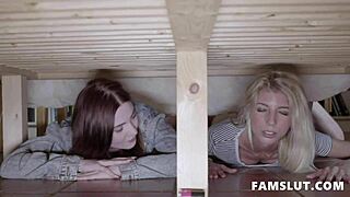 Yo, I’m banging my stepmom and stepsis stuck under the bed!