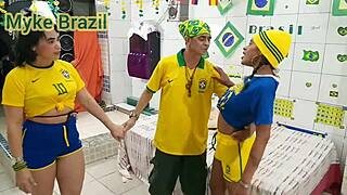 After watching the World Cup, young Geovana Almeida invited me to CELEBRATE Brazil’s VICTORY with some hot sex.