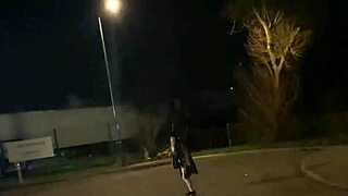 Cracky Gets Horny And Masturbates Her Pussy Outdoors After Lift Offer