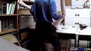 Does This Petite Teen Avoid Jail with Her Ass?