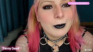 Is Emo Skater Danni Dominating with Her Feet?