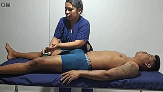 Relaxing massage for sexy guy