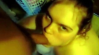 i'm in the shower, deepthroatin' this fat teen 18+ while she titty fucks me, shavin' her legs all whore-like