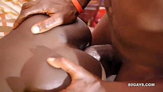 three black african twinks bareback fucking and sucking cocks