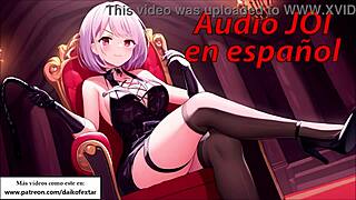 Hey, your new hentai mistress humiliates you with spanish joi