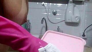 I'm washing the dishes and preparing my dinner tonight.