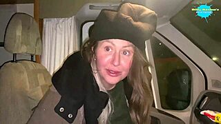 Cracky Gets Horny And Masturbates Her Pussy Outdoors After Lift Offer