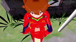 This POV Neo Genesis Evangelion Anime Video features Asuka Langley Soryu