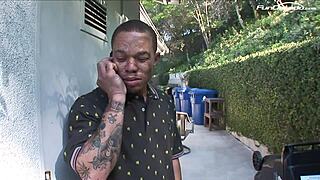 horny slut craves a sloppy bbc facefuck. she gets drenched in cum after rough pounding.