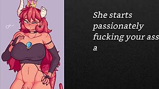 Faygrey tricked into sissification by futa bowsette with joi cei edging and ass destruction