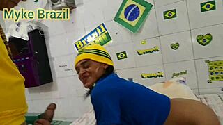 After watching the World Cup, young Geovana Almeida invited me to CELEBRATE Brazil’s VICTORY with some hot sex.