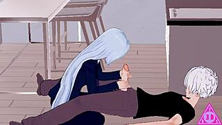 Miwa From Jujutsu Kaisen Engages In Intense Sex, Blowjob, Handjob, And Cumshot In Uncensored Koikatsu Scene