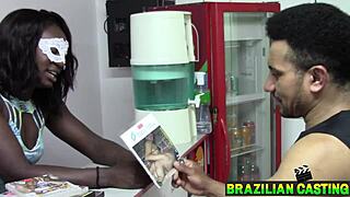 Fernanda Chocolatte's intense big ass blowjob in Sao Paulo