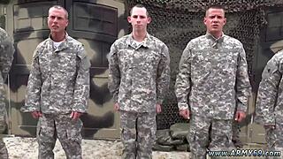 MILKED for SPERM, Black Naked Army Men JERK OFF