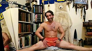 male cosplayer in sexy yoga max shenanigans