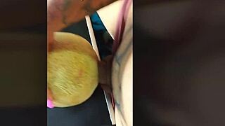 angelique monroe fucks a melon and cums
