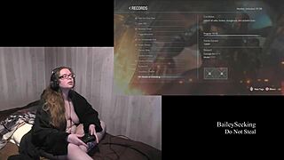 naked resident evil 3 playthrough with fat brunette and natural tits