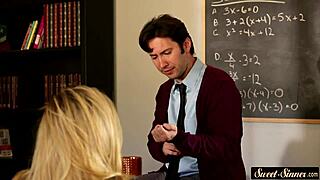 stepsister rides cock in classy socks