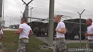 MILKED for SPERM, Black Naked Army Men JERK OFF