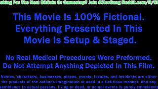 clov becomes a doctor in tampa examining kendra heart for a student physical with nurse lenna lux's help at doctor-tampa com