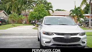 Guy fingers and fucks his stepdaughters hard