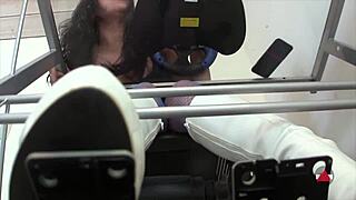 hey, wanna see me crush this pedal pump challenge in sexy boots? i’m dominating with every step!