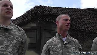 MILKED for SPERM, Black Naked Army Men JERK OFF