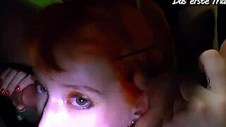 This cum-gulping bitch is loving the bukkake action! 😈