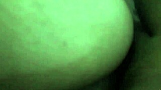 I watch my horny stepsister try my big cock in the room - full story