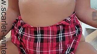 sexy teacher teaches handsfree orgasm