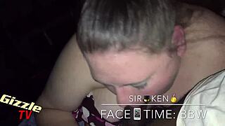 Feeling the passion in this interracial sloppy blowjob with a white BBW.