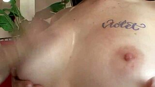 Caught on German babe gives a titjob